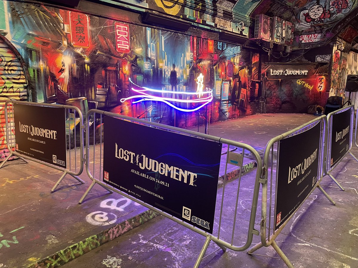 roweiiTV's tweet photo. Looked sick! #LostJudgmentMural https://t.co/yDOrNtqqtd