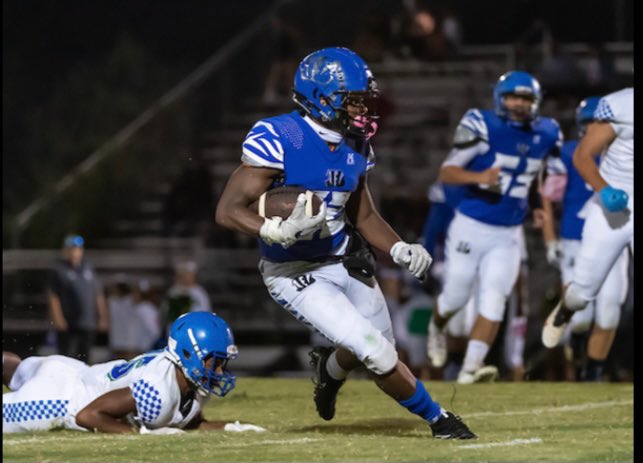 Congrats to Dre’Quan Smith who likely set the record for most rushing yards in a single game in the history of Blake Football. 26 rushes 317 yards (12.1 yards per carry) and 3 touchdowns .