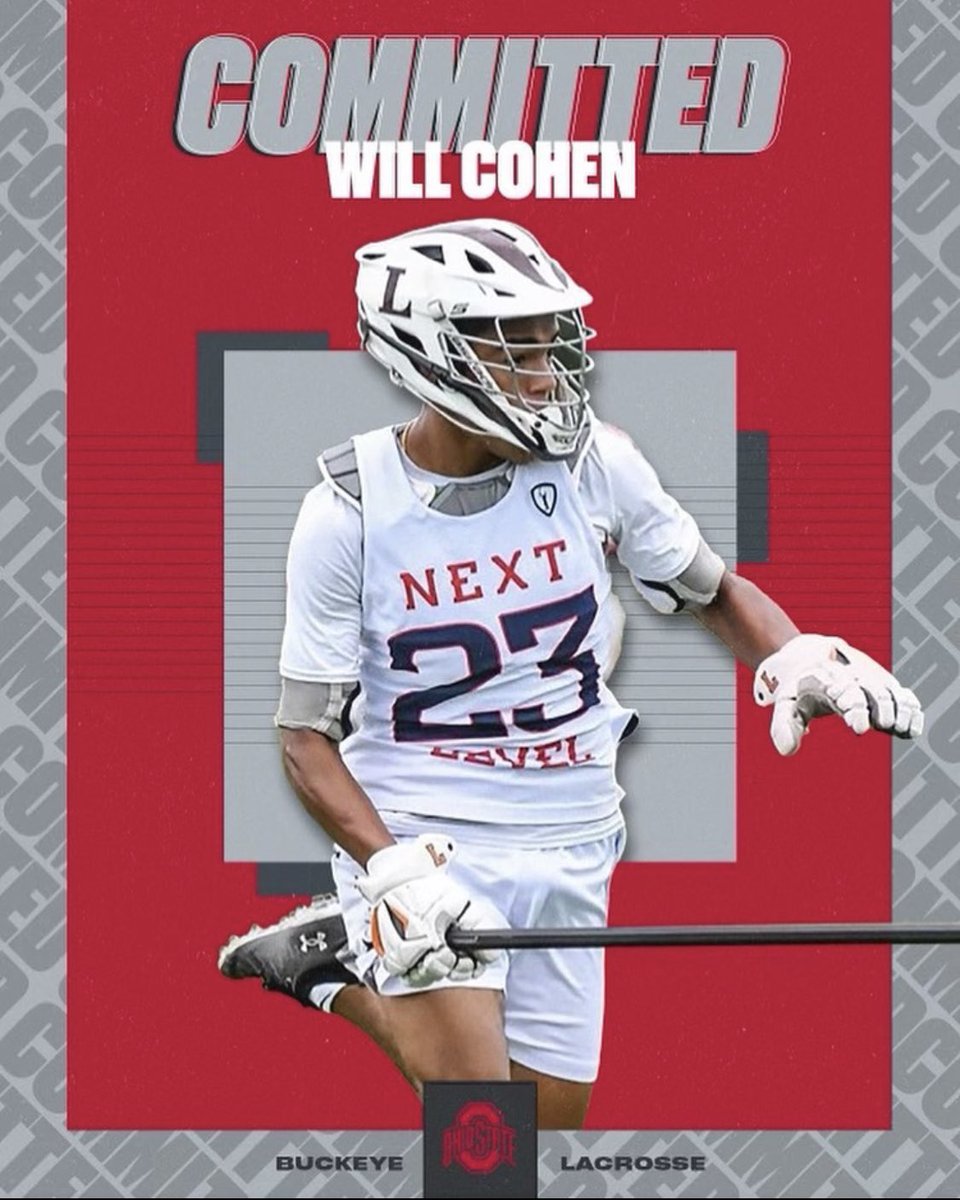 4 ⭐️ junior Will Cohen, LSM, Landon (Md.) / <a href="/NextLevelLax/">Next Level Spartans</a> has committed to <a href="/OhioStateMLAX/">Ohio State Men's Lacrosse</a>. Another Bear bound for the Big 10, Cohen’s an impactful lefty with excellent footwork: insidelacrosse.com/recruiting/pro…