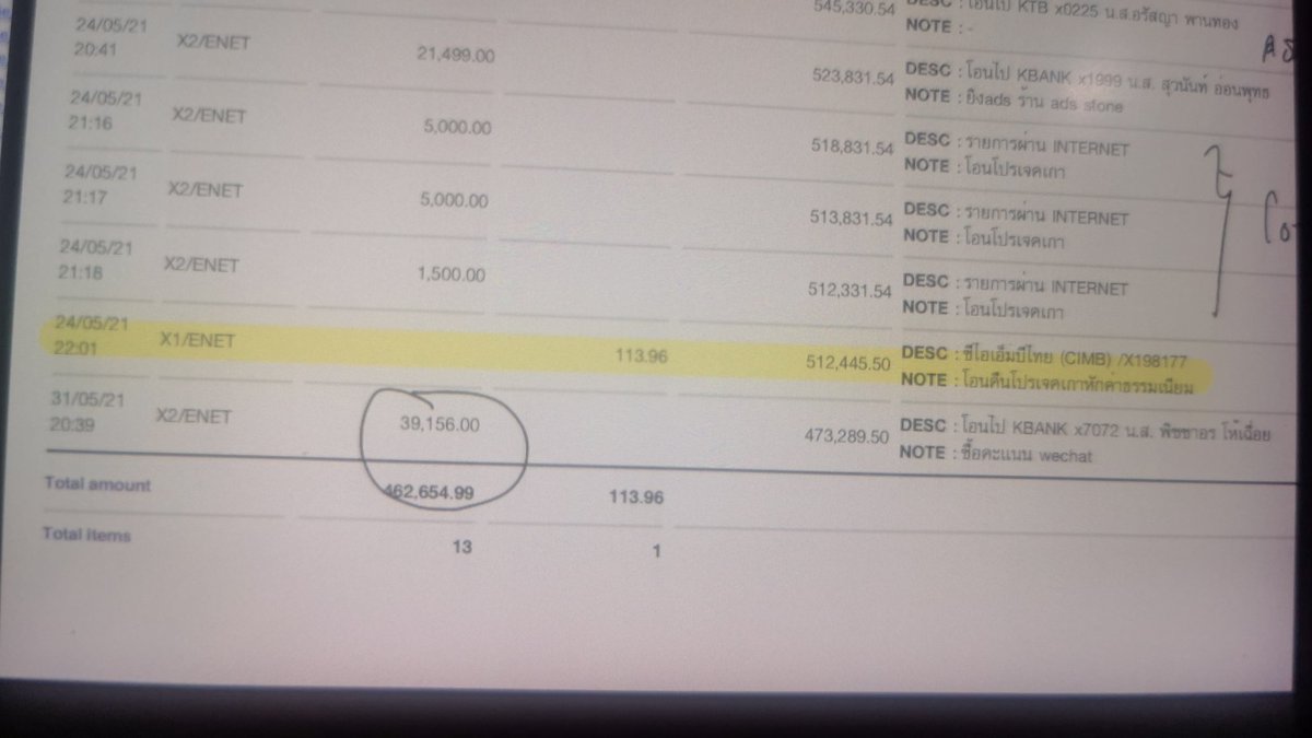 วันที่24/05/2021

เวลา22.01น
ในexcelแจ้งว่าโปรเจ็ค​เกาหลีโอนคืนค่าธรรมเนียม​มาโอนกลับเข้าบัญชี128.96

แต่ในstatementกลับโชว์ว่ามีเงินเข้าจากcimb 113.96

ซึ่งเราดูจากหลักฐาน​แล้วว่ามันต่างแค่ 113.96จริงคาดว่าคุณอาจจะกรอกผิด แต่อยากรู้ว่าตัวเลขนี้มาจากไหน(1)
#สองบ้านสิบล้านแล้วมั้ย