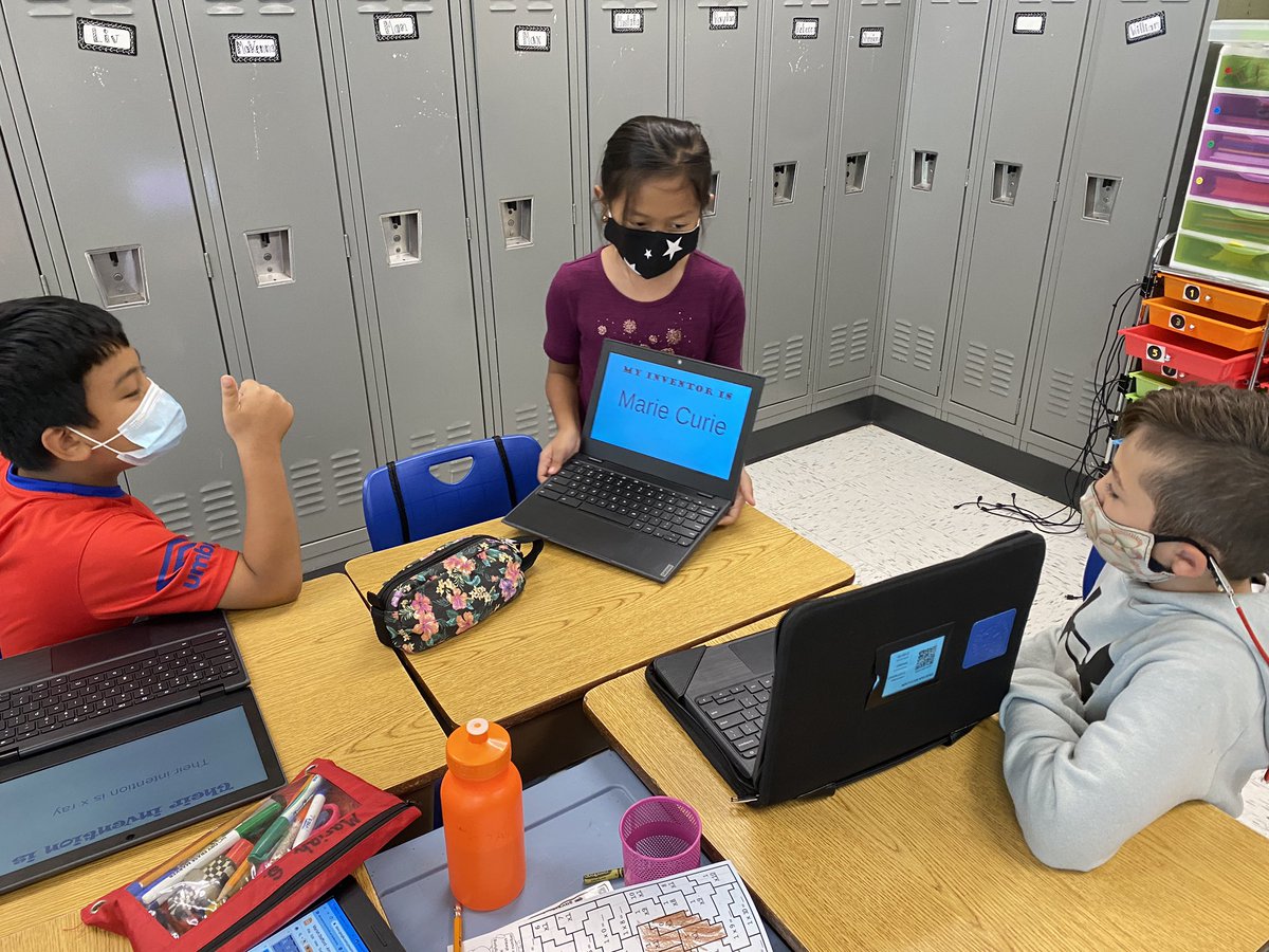 katherinecleary's tweet photo. 3rd graders
-share inventor presentations
-#OneStray to share what they learned with a new group. @NatcherElem @KaganOnline #Engaged #Fun #Learning https://t.co/ztNSzexSee