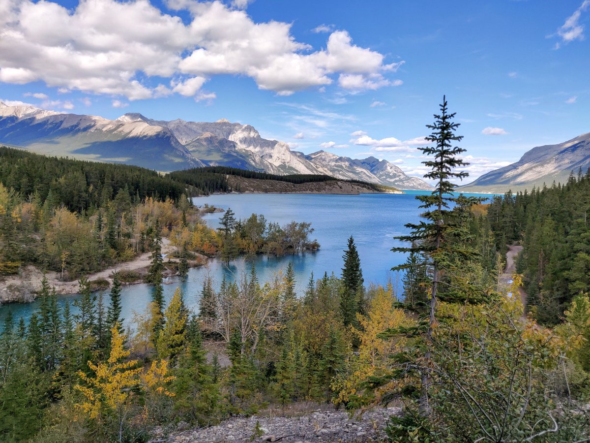 viv_iam's tweet photo. We sure have an abundance of beauty in #Alberta! Winter conditions on #ParkerRidge, views galore from #SunsetLookout trail & the stunning #AbrahamLake. #explorealberta ⛰️🥾💕 https://t.co/WiLZvGS6ll