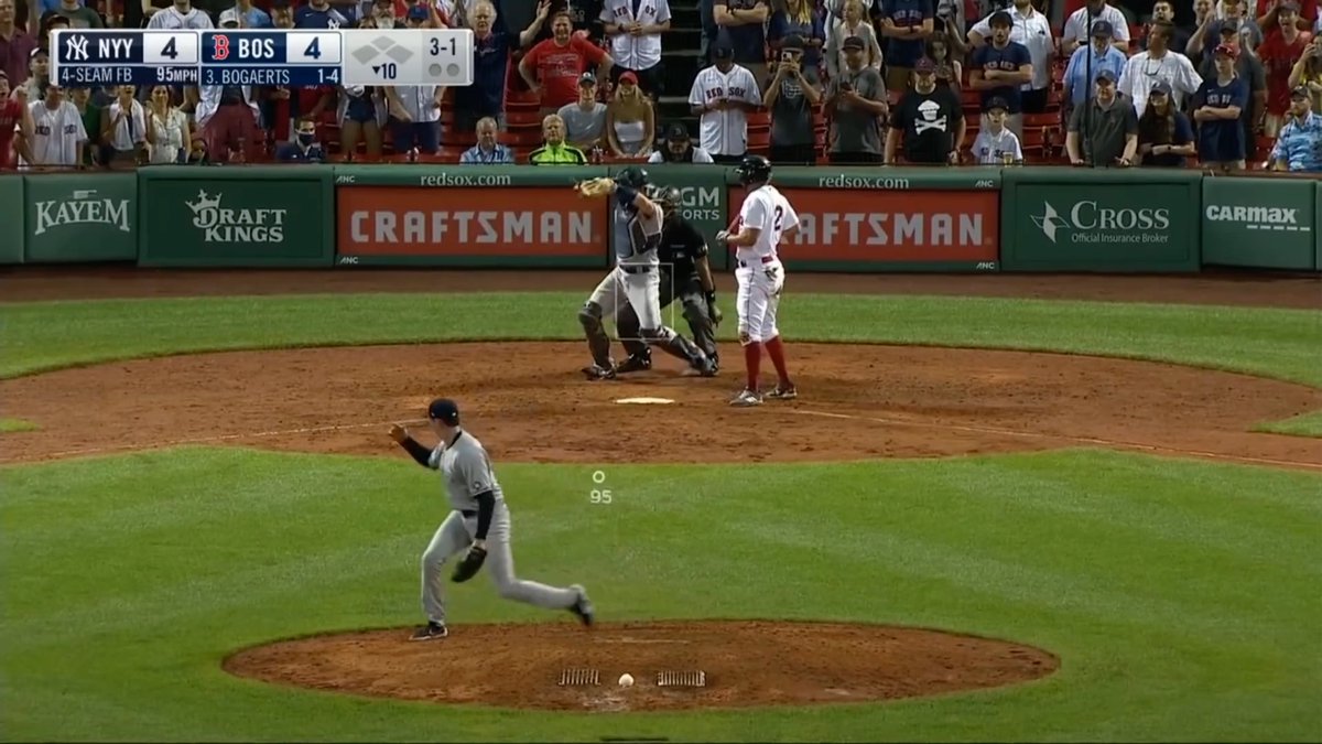 I *literally* just saw someone make a post about why catchers shouldn't use a 1KD stance because they can't block as well from that position and they used a video clip showing THIS pitch to prove their point.

That's a 95mph heater spiked about 13' in front of home plate. 🤦‍♂️