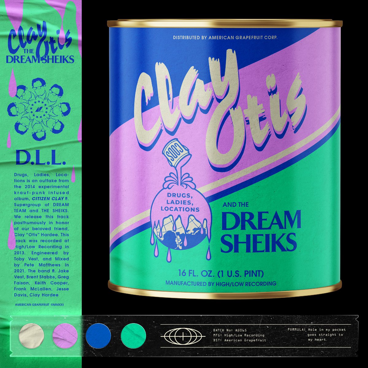 Happy birthday CLAY OTIS! The DLL single is out now at americangrapefruit.bandcamp.com proceeds go to Memphis Community Bail Fund.