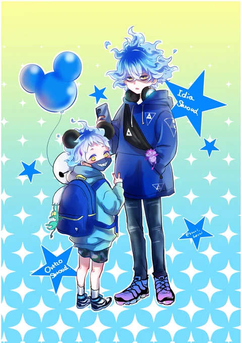 あの2人兄弟かな?弟の写真撮ってる!!仲良しさんね(〃'ω`〃)💙💙あらやだ可愛い!!って見てたら
「なに見てんの?見世物じゃないんだけど(cv.内山○輝)」とお兄ちゃんに睨まれてしまったという絵(謎シチュ)

シュラウド兄弟の年の差が2歳に見えないね許して😭 