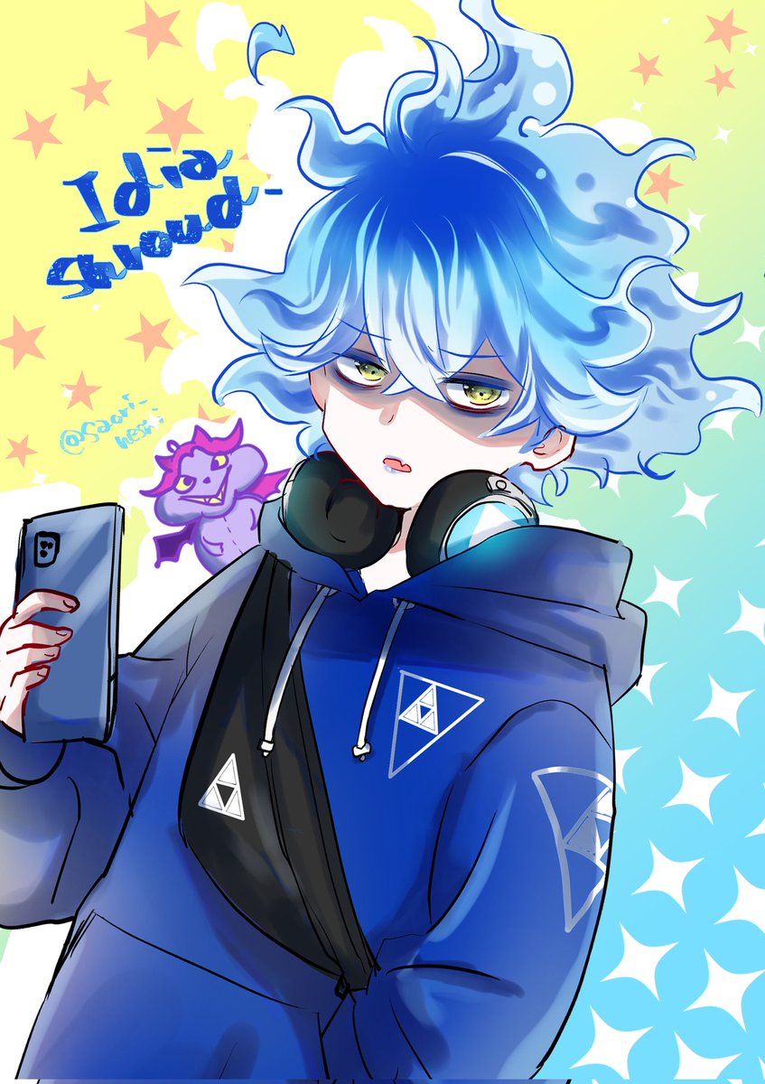 ツイステ あの2人兄弟かな 弟の写真撮ってる 仲良しさんね W あらやだ さおりのイラスト