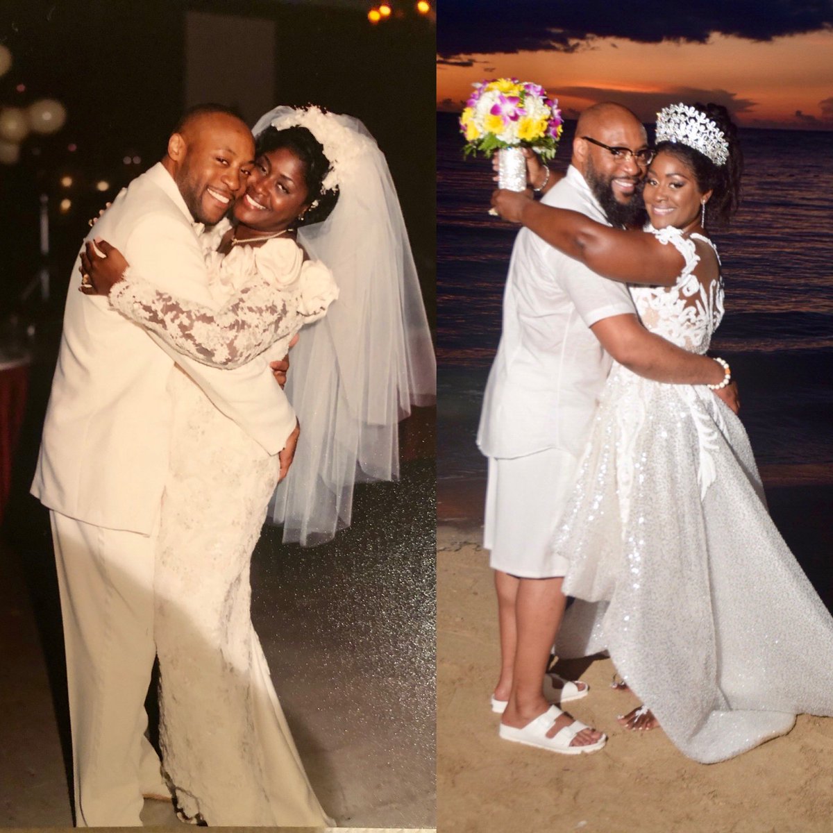 tolan_morgan's tweet photo. Our ‘I DO’ day: 9/25/99! Happy 22nd marriage anniversary to my queen @LaneenMorgan! My undeserved privilege of being your husband is an unmerited gift from God to me. Home is wherever you are. I love you! #mygoodthing #22yearsofmorgan #marriagerocks https://t.co/tfblQ3PB7C
