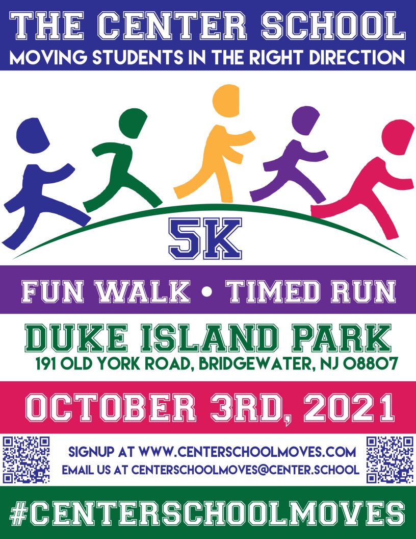 center_nj's tweet photo. The Center School 3rd annual Fun Walk and Run Sunday October 3, 2021 https://t.co/xE464gFOnD