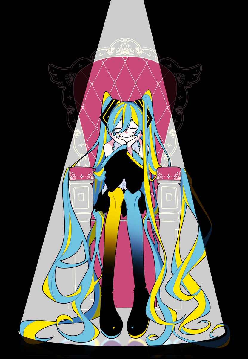 初音ミク 「『またあなたに会えるその日まで 
何千年先も待ち続ける』 」|彩のイラスト