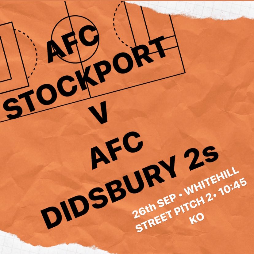 AFCDidsbury's tweet photo. NEXT UP⠀
⠀
The 1s look to stay top of the pile @MarpleVillaFC and @AFCDidsbury2s look to kickstart their season after a few frustrating results @AFC_Stockport 
⠀
UP THE DIDS 🟠⚪️⚫️⠀
⠀
#sundayleague #sundayleaguefootball #afcd #afcdidsbury #ecsfl #didsbury #andersenjames⠀
⠀ https://t.co/lKptpuiE1o