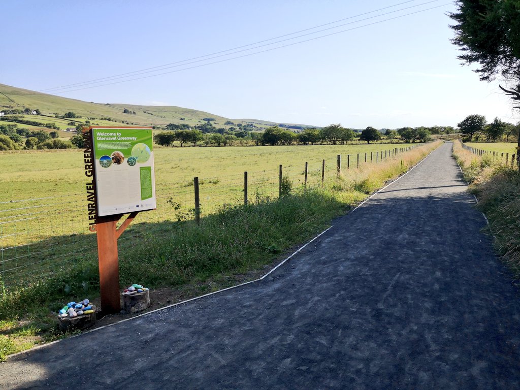 nigreenways's tweet photo. "This greenway is the first phase is a 21 mile long Glens of Antrim Greenway. Connecting Ballymena to Cushendall, this off-road path will also form part of a much larger Greenway network throughout NI." Largely unknown, no fanfare, the first 1.4km of @nigreenways-era schemes 👍 https://t.co/AC1kFKIpD3