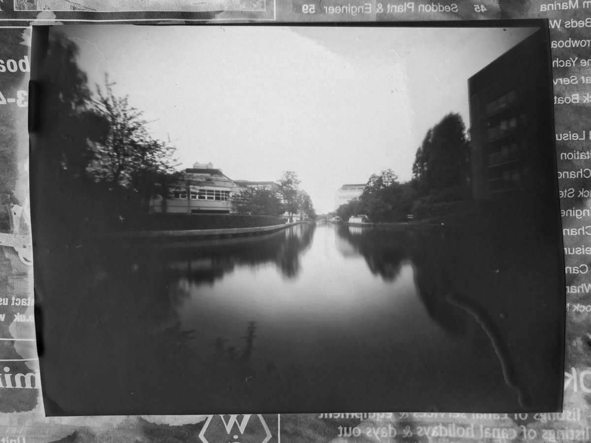 TobyVPhoto's tweet photo. Apologies for the lofi phone conversion.
My first 2 frames from #DPCWT2021
#DavesPinholeCameraWorldTour2021 #lenless #lenslessphotography #pinhole #pinholephotography https://t.co/Uhp3n7YZEE
