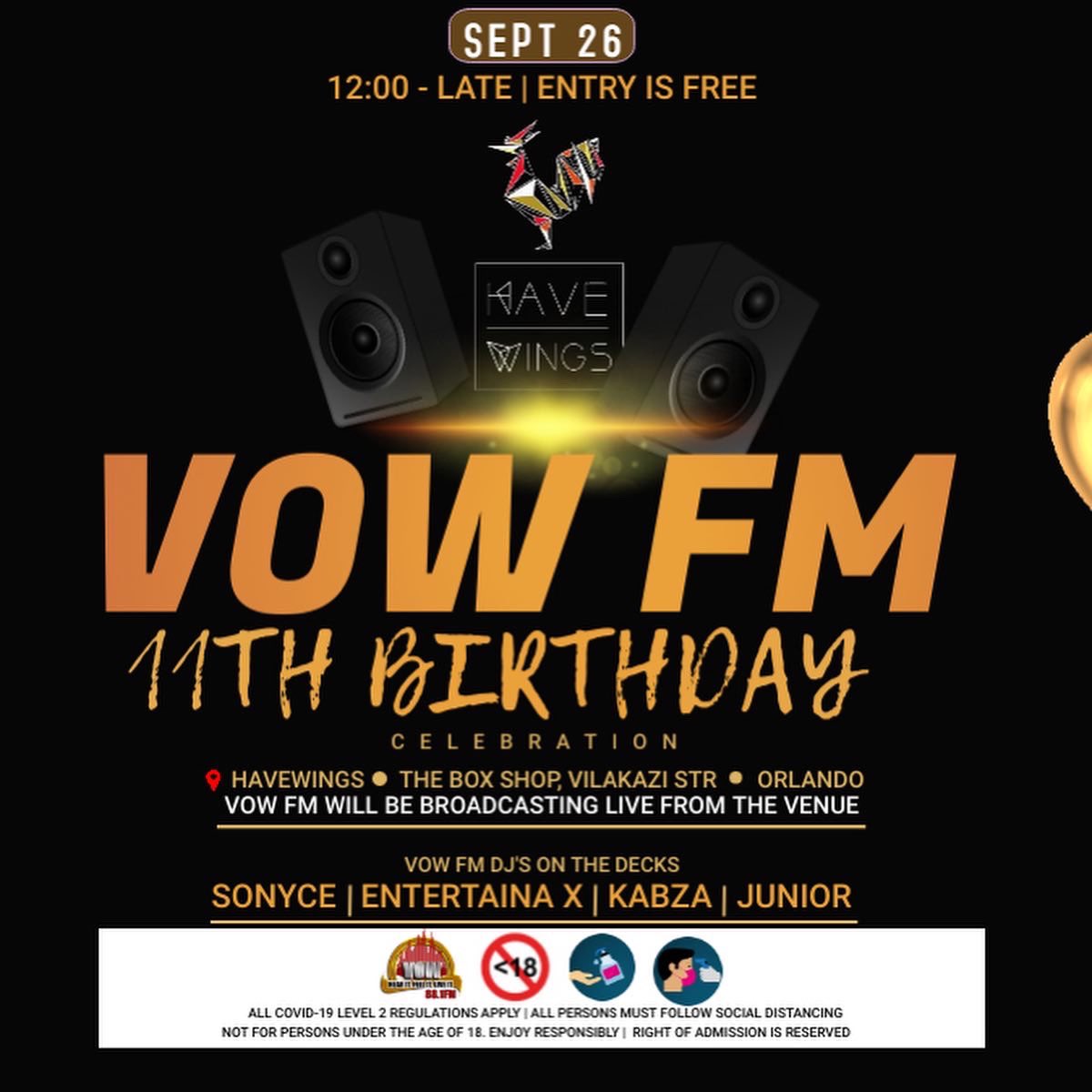's tweet image. Here are my plans for tomorrow if you were wondering what I’d be doing, or if you’ve ever asked me when will I see you. 

#VOWFM11