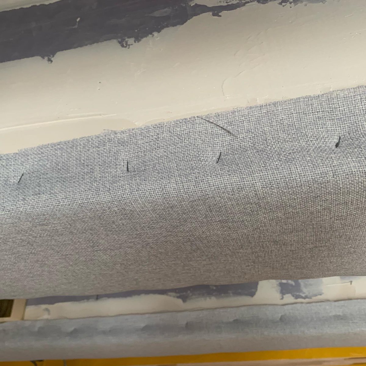 rossmillership's tweet photo. Carpet tape is an utter revelation. MUCH better than stapling 
#BigAtmosStudioBuild https://t.co/zMBOp8udpP