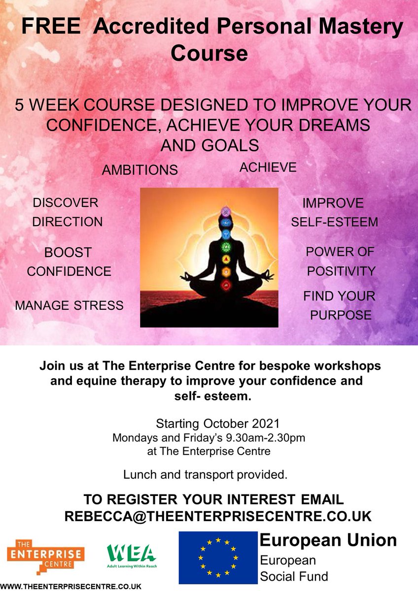 enterpriseali's tweet photo. we have one place left on our #Bury focused futures mixed programme. If you are ##unemployed and not on any other #esf funded course it is FREE. It includes Coaching from professional life coach trained by Tony Robbins, transport and lunch #wea https://t.co/I0Ht9f99Lv