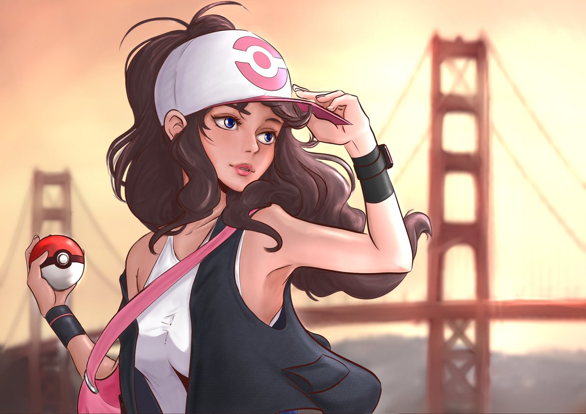 Almiart's tweet photo. #Hylda de #Pokemon blanco. Es el avatar femenino que más me gusta de la saga estéticamente hablando. 
¿Qué inicial le pondrías?
@ApoyoArtista @ApoyaAlArtista @ConoceArtistas https://t.co/KD8Vlvg1pV