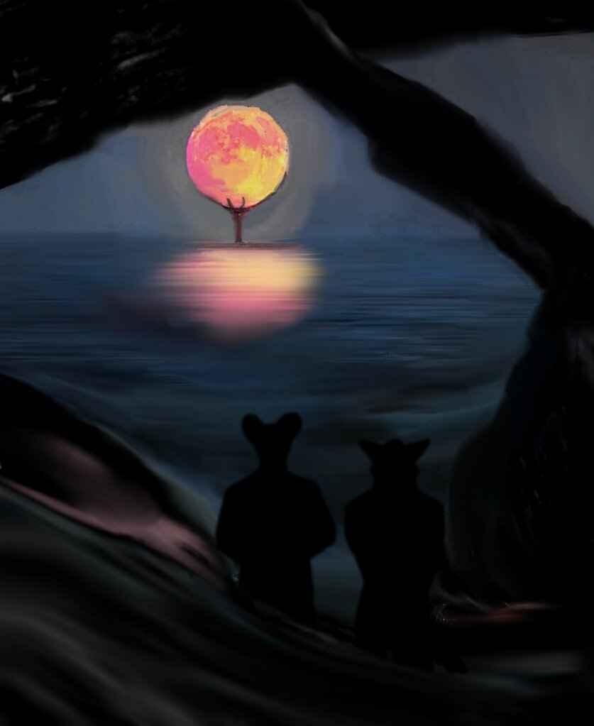 and when the world abandons us, may we watch it leave with a solemn farewell.

Some TSR self indulging of my favourite character (and Ralph, who's. . . not bad). Heavily inspired by the cave scene in Murdoch's route.