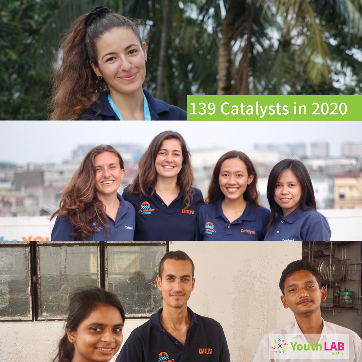 In 2020, 139 Catalysts were in the field, in 9 different countries. This year, it can be you! Catalysts work directly with excluded Youth, leveraging their skills for the projects' development on the field. en.lp4y.org/devenir-cataly…