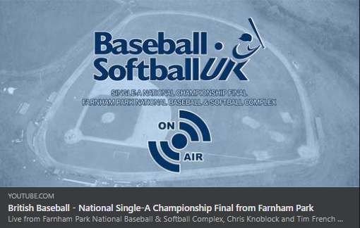 East of England Baseball League ⚾ (@eastengbaseball) on Twitter photo Tune in tomorrow at 4pm BST for the Final of the National Single-A Championship at Farnham Park with commentary from the seasoned <a href="/cknoblock17/">Chris Knoblock</a>! 🎥📣
youtube.com/watch?v=wXCuPG… Tune in tomorrow at 4pm BST for the Final of the National Single-A Championship at Farnham Park with commentary from the seasoned <a href="/cknoblock17/">Chris Knoblock</a>! 🎥📣
youtube.com/watch?v=wXCuPG…
