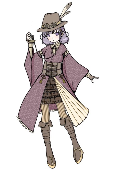 和風スチームパンクのtwitterイラスト検索結果