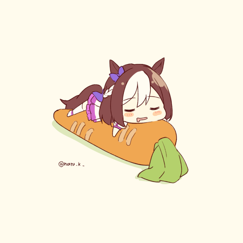 スペシャルウィーク(ウマ娘) 「すやすやスペちゃん 」|葉月ナツ🍋のイラスト