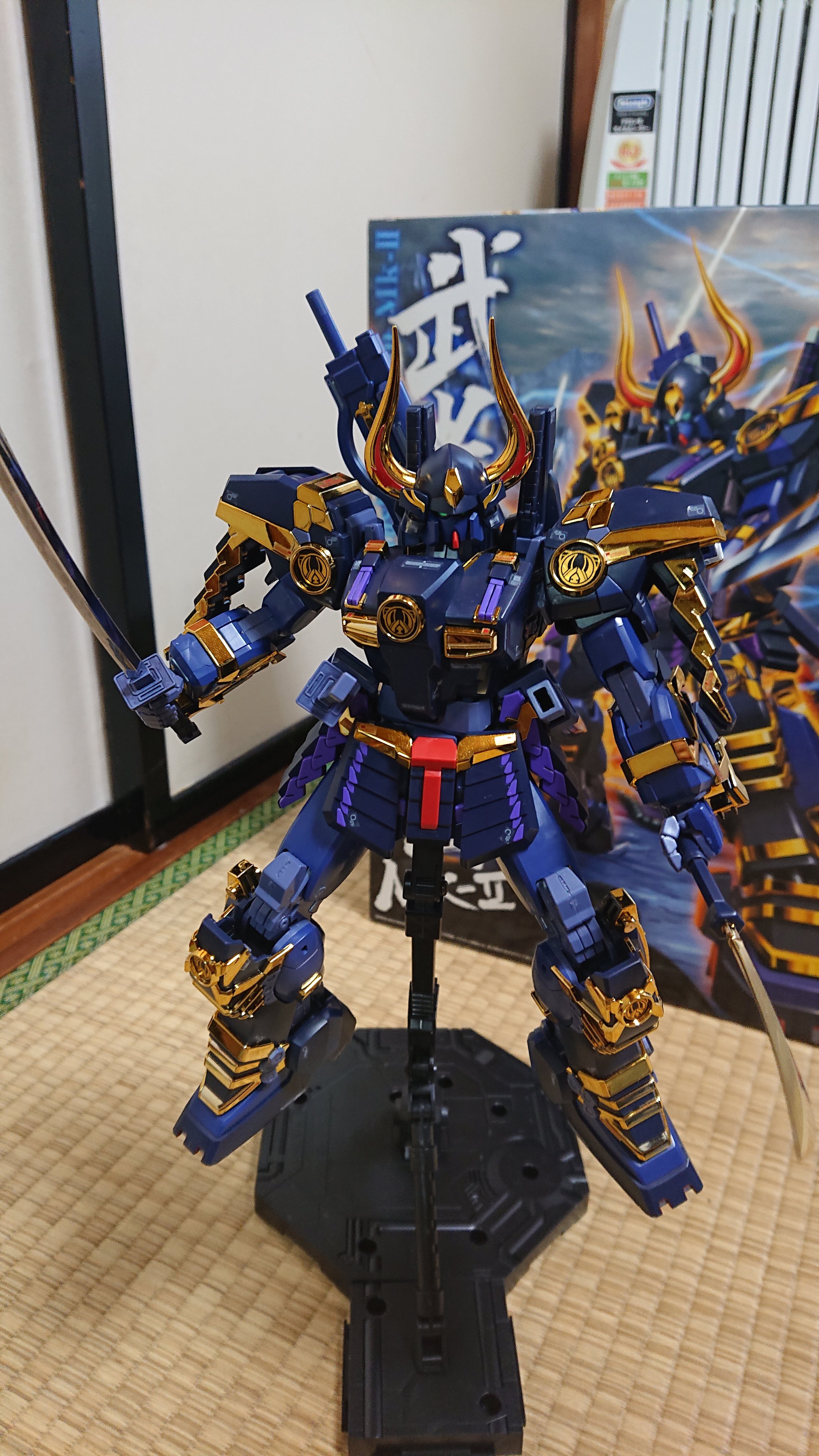Premiere うみんちゅ杯プチ14 また参加したいと思います Mg武者ガンダムmk です スミ入れと金メッキのゲート跡をガンダムマーカーゴールドで つま先の赤い部分をガンダムマーカーレッドで塗装しました よろしくお願いします T Co