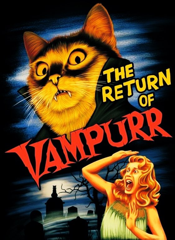 Mike on Twitter: @1carolinagirl Happy caturday Jeanne, I'd definitely watch the return of Vampurr. 😂😸🦇 https://t.co/AbTTqzkwmS / Twitter