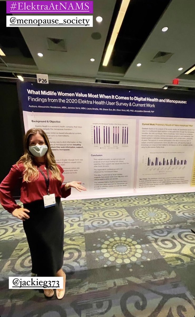 JCVersi's tweet photo. So proud of our teamโs inaugural poster & abstract at NAMS 2021 this week!
Weโre contributing to the evidence base as much as we can even in these early days. And weโre just getting started! #menopause @ElektraHealth #taboosmashing #perimenopause @acphenderson .@MenopauseOrg https://t.co/vsLQlXGscW