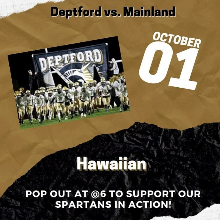 Reposted from @dhs_sga: 
The themed game is now going to be on the turf next Friday, October 1st at 6!!! We can still support our team as they play Delsea tonight at 7!! 💛🖤 instagr.am/p/CUPmKteLaQ3/