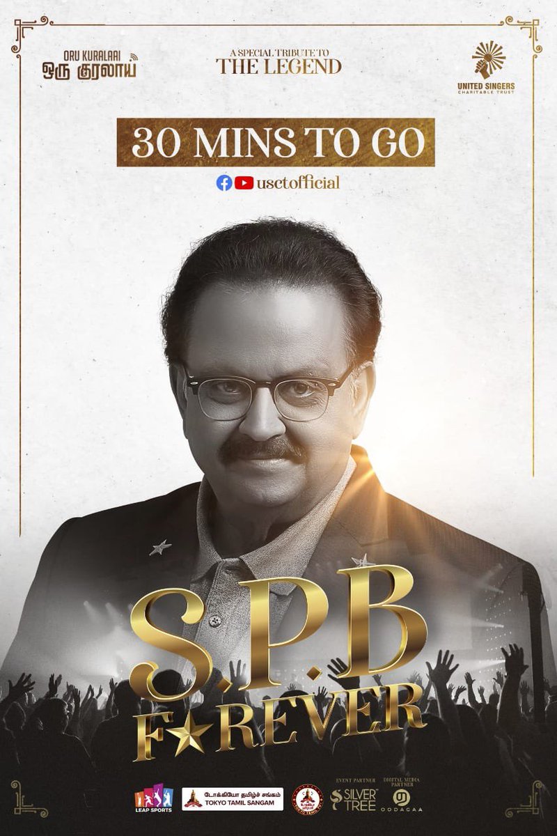 Only 30 mins to go! #Spbforver 
FB Link - fb.me/e/2FxSGrK9t

Youtube Link - youtu.be/bV8RcvI2uxg