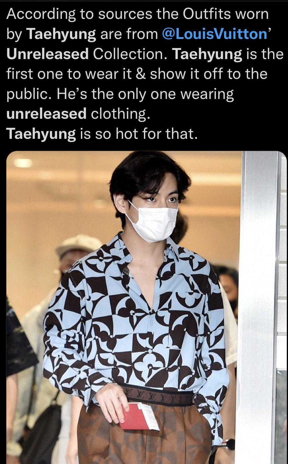 THV🎄 on X: Kmedia reported the Louis Vuitton Belted damier jacket worn by kim  taehyung at the MET which cost around $3,450 sold out on the official LV  website all over the