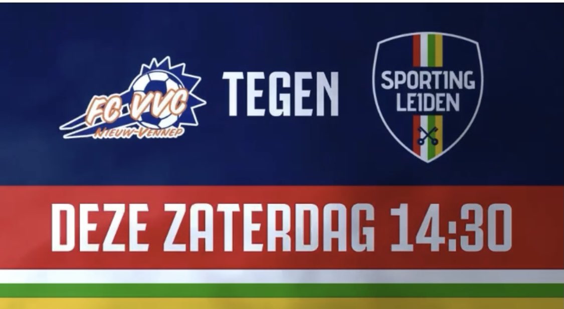 Vandaag gaat dan eindelijk de competitie weer van start. Sporting Leiden zaterdag speelt vandaag om 14:30 uit bij FC VVC #VVCSPL #gaatgebeuren #knvb #leidenamateurvoetbal #businessclubvandeweek #eetcafebijtantejans
