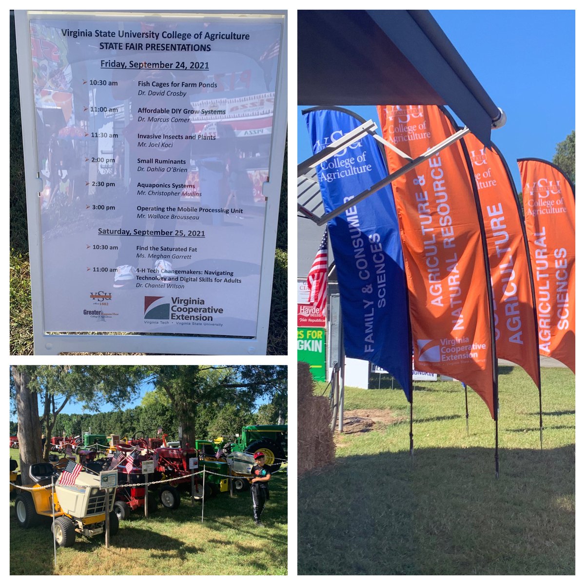 musikal_nupe's tweet photo. Busy day yesterday…
Our Education Living Learning Community visited the @StateFairVA for the first of many experiences in developing them as future educators. 📚📝🌡📏 🧡💙 #VSUTransforms #VSUEducates #VSUELLC #GreaterAtVSU https://t.co/rO2lZhKuZk
