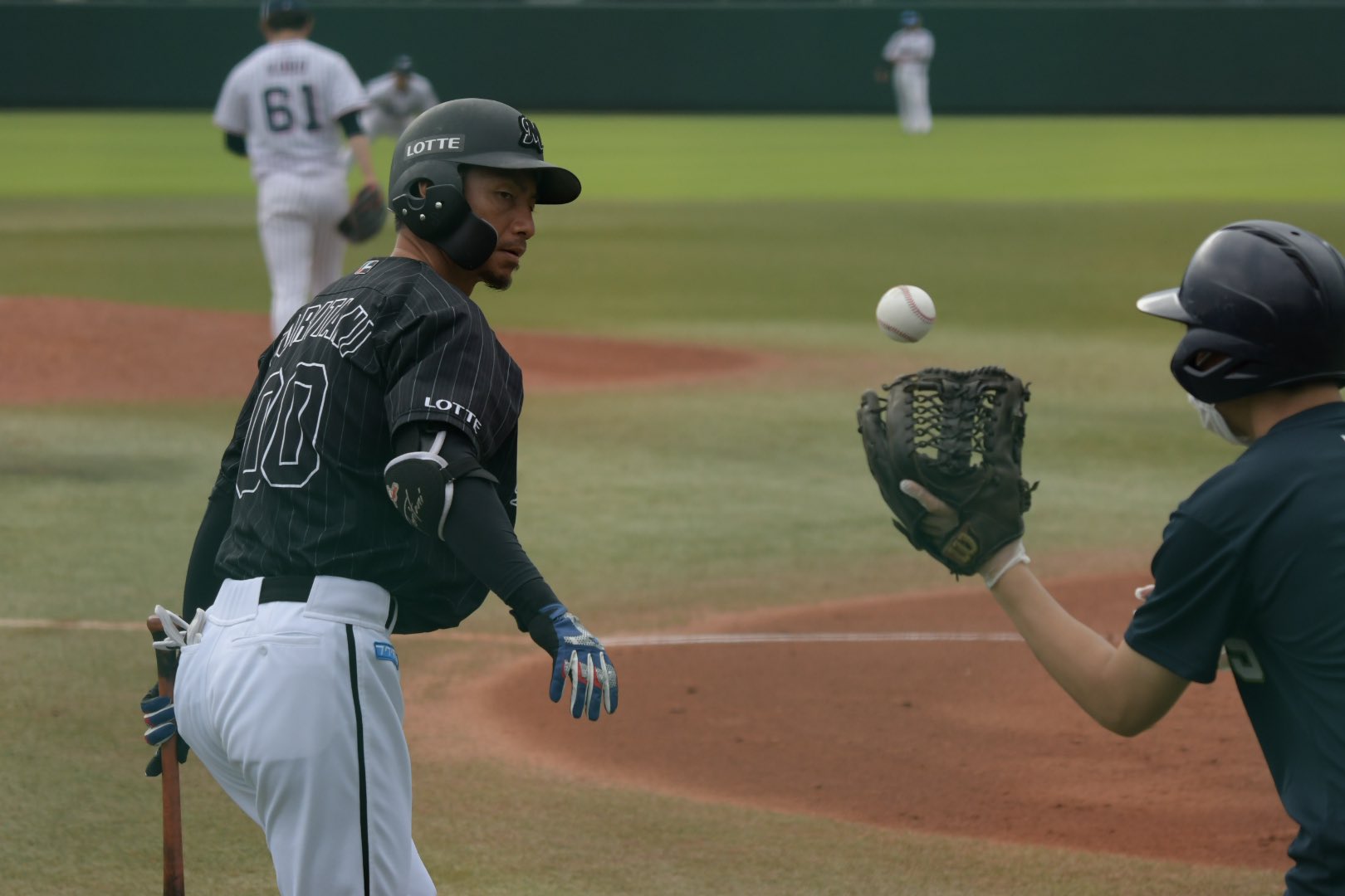 Kissy ネクスト待機中 転がってきたファールボールを拾ってボールボーイにトス 鳥谷敬 21 9 25 戸田球場 T Co Ytqgq9pokn Twitter