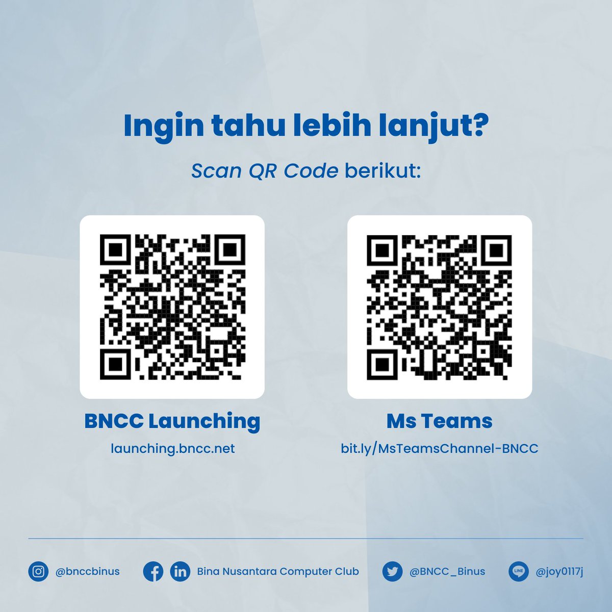 Binus Computer Club tweet media