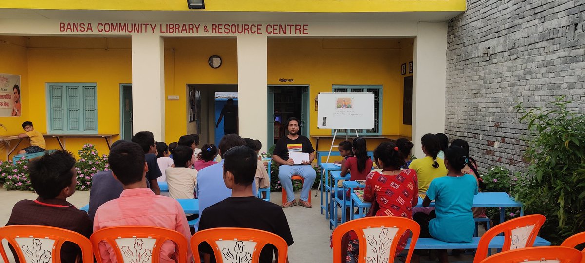 We remember #KamlaBhasin known fondly as Kamla Di today by Reading aloud her book 'Lal Pari' with our reader members. "A father asks his daughter: Study? For my dreams to take flight, I must study. For the battles I must fight, I must study. Because I am a girl, I must study."