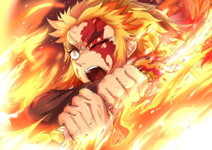 映画観に行った時に描いたやつ煉獄さんはカッコいいね #鬼滅の刃 