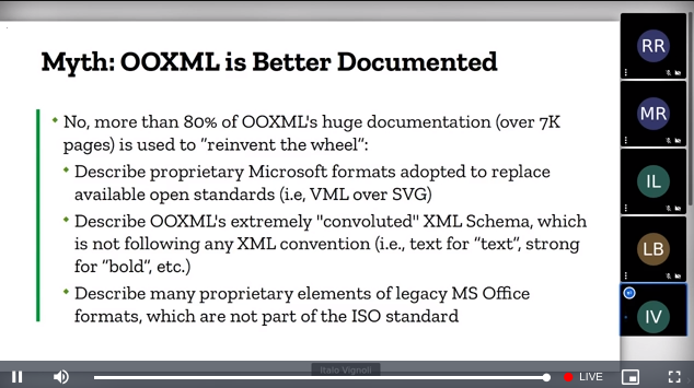 open_source_ita's tweet image. RT @paolo@mastodon.opencloud.lu
#OOXML is a lie.

If you want to use an Open Standard for your documents use #ODF
Live now at the libreoffice
 conference
conference.libreoffice.org/2021/join-the-…
mastodon.opencloud.lu/@paolo/1069923…