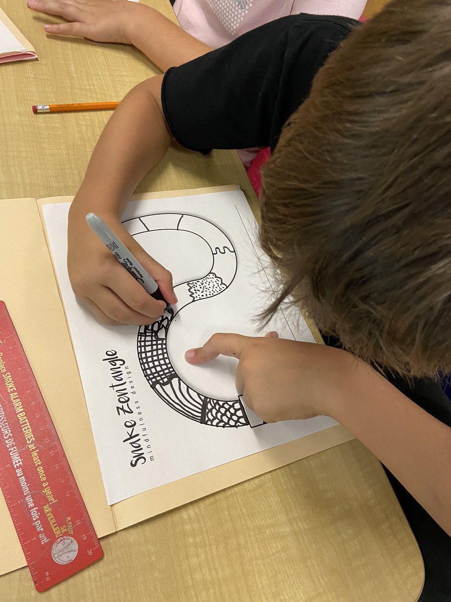 MsPuglieseOCSB's tweet photo. Learning to use various types of lines and patterns to create Zentangle art. Such creativity was shown! 🎨 @MsPuglieseOCSB @StGregoryOCSB https://t.co/yHuatlcsFC
