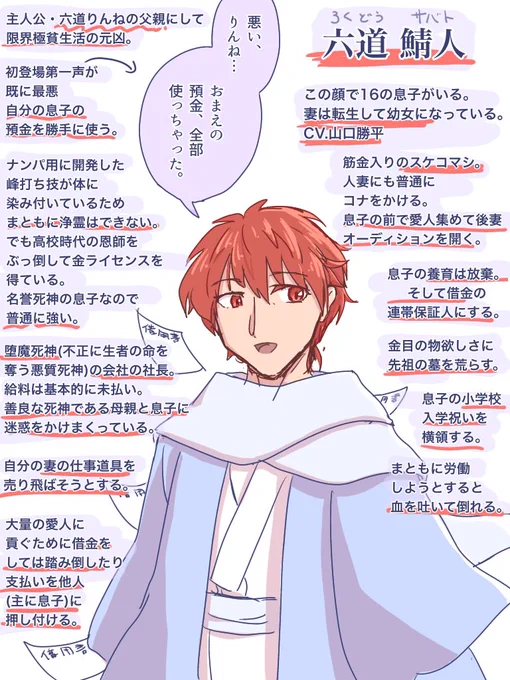 久しぶりに境界のRINNEをパラ読みして、改めてこの父親マジで最悪だなと思った 