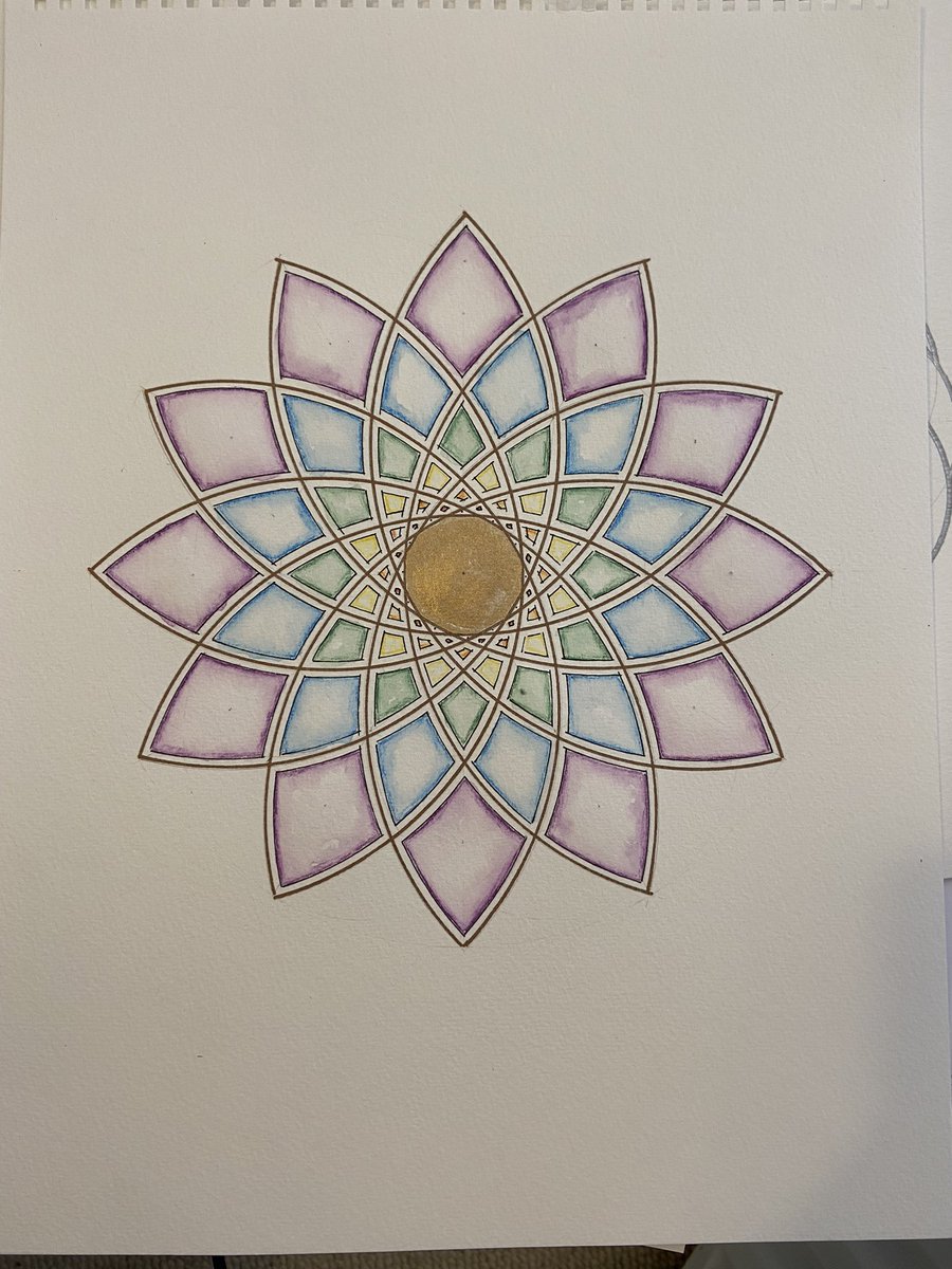 emusingemma's tweet photo. Finished stained glass effect flower from today’s #CircleGC with @c0mplexnumber https://t.co/eZKV7HDOI9