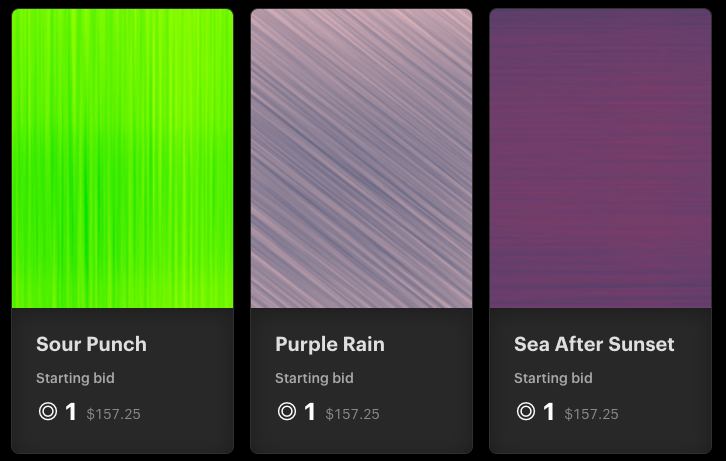 StudioSolART's tweet photo. @HortiDogsNFT @DropYourNFT Check out our fresh NFT drop!! https://t.co/bKWz5dA5UJ

20 unique generative art pieces, with an emphasis on strong colors, beautiful transitions, definitive lines and overall exploration of the limits of the source code built on @openframeworks
 
#solananftdrop #NFTs #NFTdrop https://t.co/5YA1vQPrzl