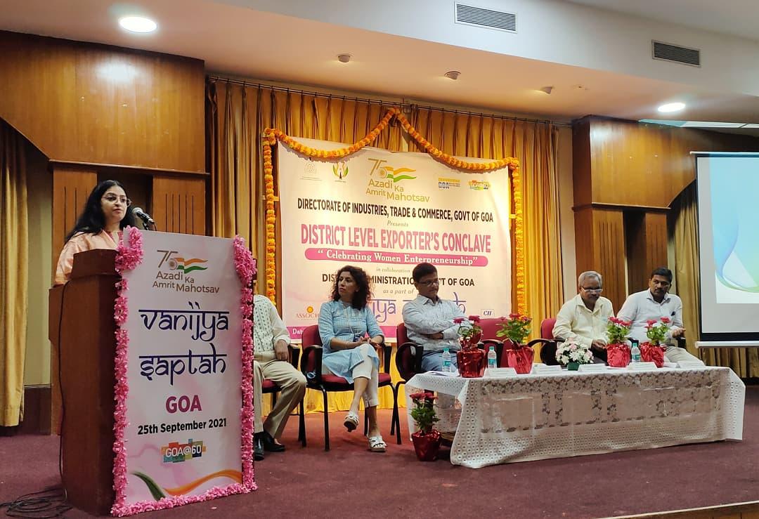 Goa_IPB's tweet photo. Glimpses from the 'District Level Exporter's Conclave'- a part of "Vanijya Saptah" organised by Directorate of Industries, Trade & Commerce, Govt. of Goa at Ravindra Bhavan, Margao.
.
.
#GoaIPB #goa #goaat60 #goaIT #investmentboard #india #makeinindia #vanijyautsav https://t.co/1olsiW13Ov