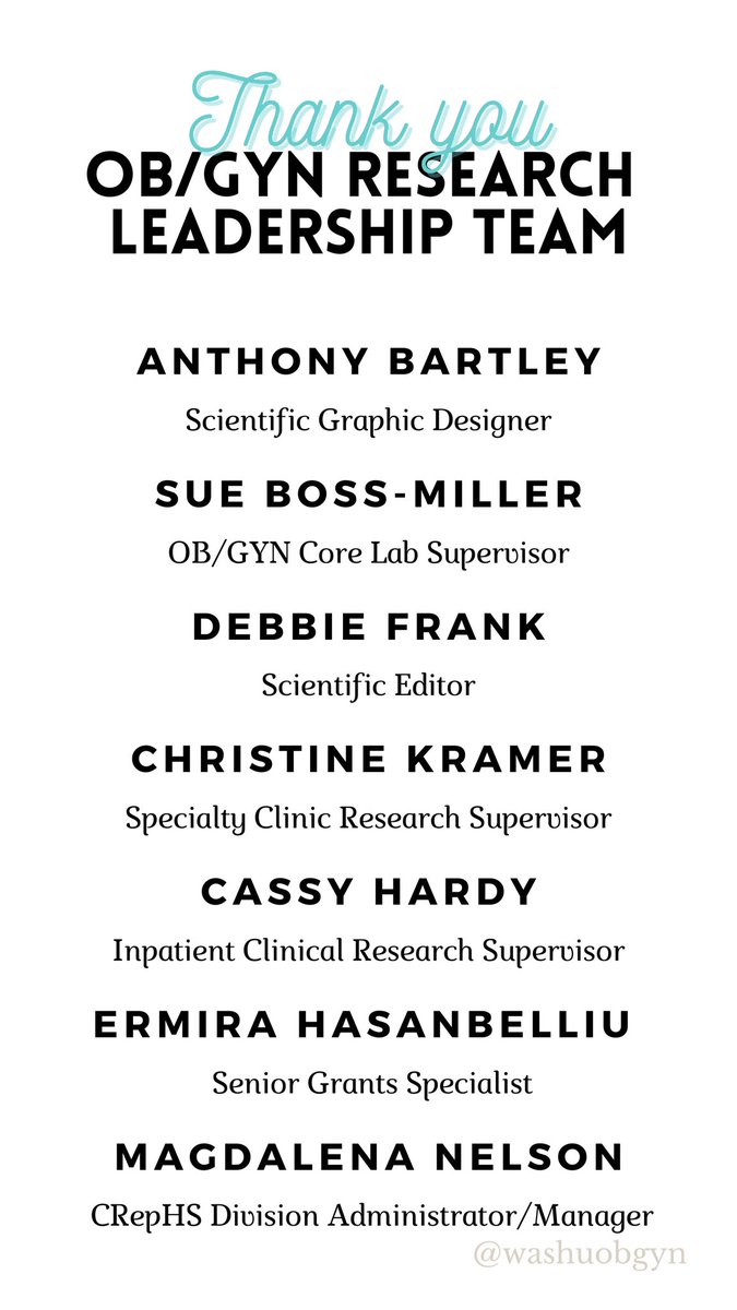 WashU_OBGYN's tweet image. THANK YOU ☺️ “In the face of a global pandemic, through it all our Research Administrators remained resilient, resourceful and stepped up in extraordinary ways” @ebonycartermd @Englandsk785 @DKhabeleMD #nationalresearchadministratorsday