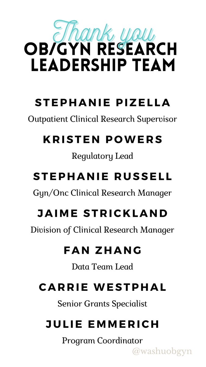 WashU_OBGYN's tweet image. THANK YOU ☺️ “In the face of a global pandemic, through it all our Research Administrators remained resilient, resourceful and stepped up in extraordinary ways” @ebonycartermd @Englandsk785 @DKhabeleMD #nationalresearchadministratorsday