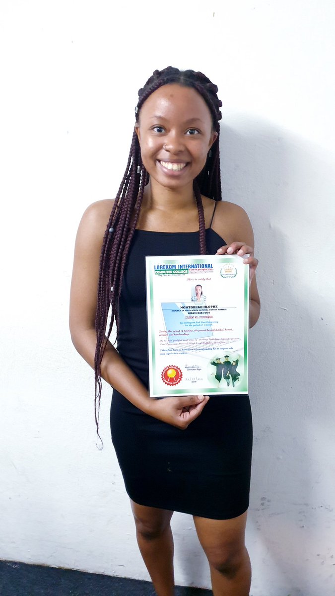 lorekom88's tweet image. Congratulations Nontobeko

#lorekominternationalcollege 
#LorekomInternational