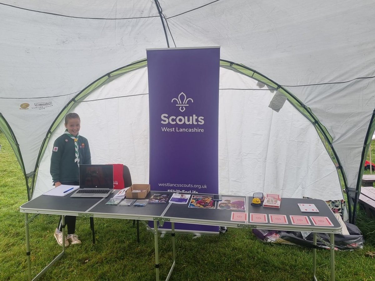 WestLancsScouts's tweet photo. Kelly our County Development Officer is today at the Silverdale Showcase to talk to young people about joining @Scouts and to adults about all the brilliant benefits of volunteering with us!#SilverdaleShowcase #Scouts #GoodForYou https://t.co/BW96W0O27H