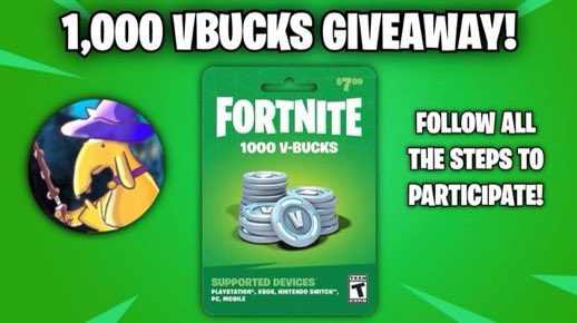 amagicmantv's tweet photo. 🔔 1000 VBUCK GIVEAWAY 🔔

❤️Like ♻️Retweet ✅ Follow Me &amp;

   @Friendzone and @praesul 

          Ends in 24 hours⚡️ https://t.co/lEJynG0SKr