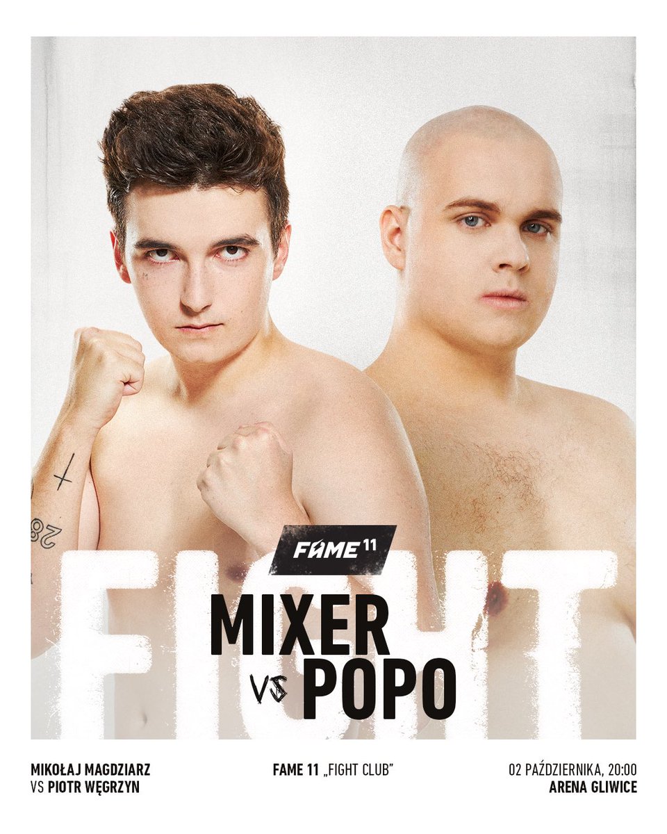 Dziś o 20:00 premierowa zapowiedź walki Mixer vs Popo → youtu.be/ldIoSN2QHZ0 

#famemma