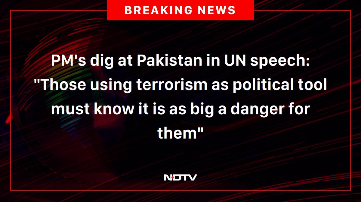 ndtv's tweet image. #PMModiAtUN